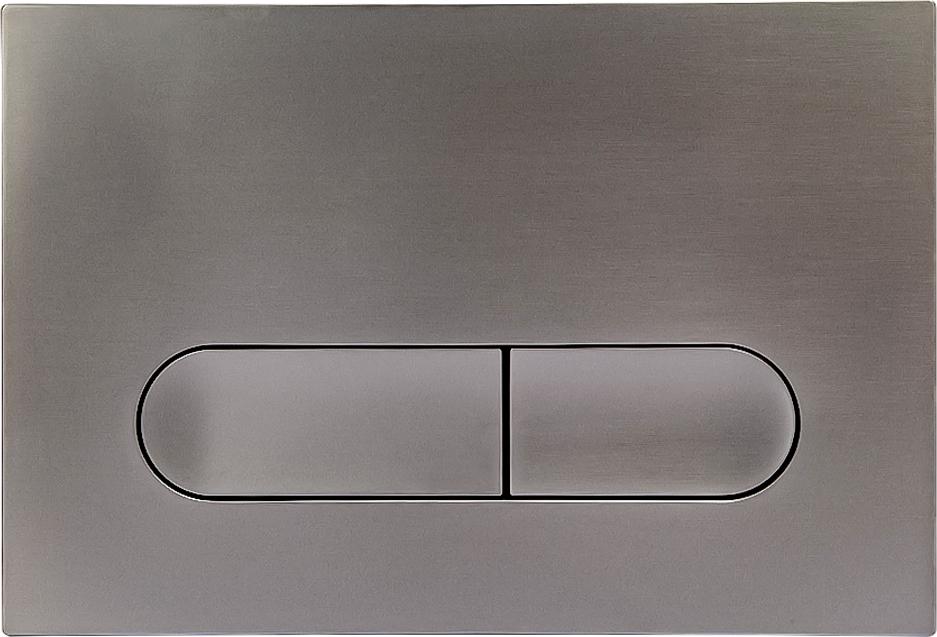 Клавиша смыва, двойной смыв, цв. оружейная сталь