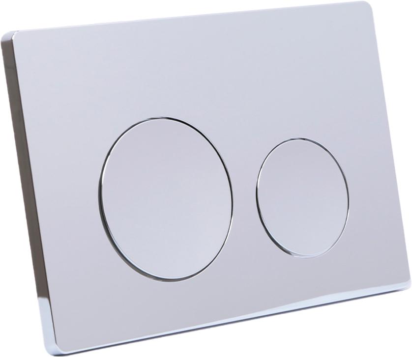 Клавиша смыва, двойной смыв, цв.хром глянец