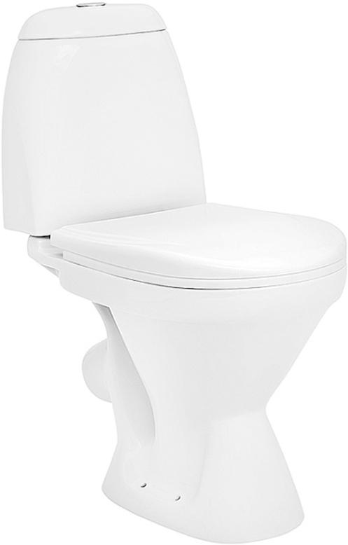 Унитаз-компакт Римини с диагональным выпуском, стандарт- 2 реж., дюропласт, цвет белый ZZ