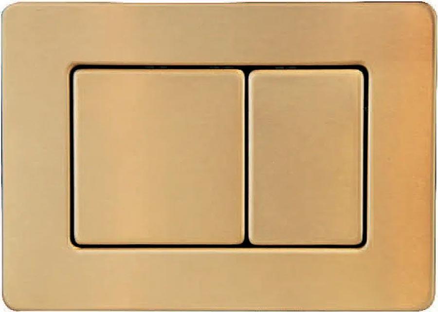 Клавиша двойного смыва Boheme 650-G для инсталляции, нерж.сталь Gold, цвет золото, ZZ