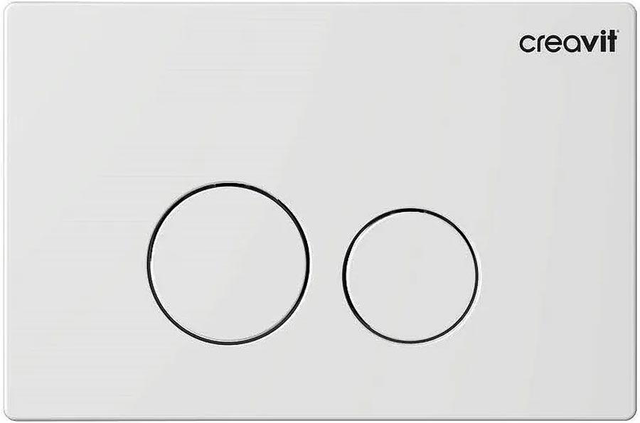 Кнопка смыва TERRA двойная  для инсталляций арт.GP9001.00, цв. белый, ZZ