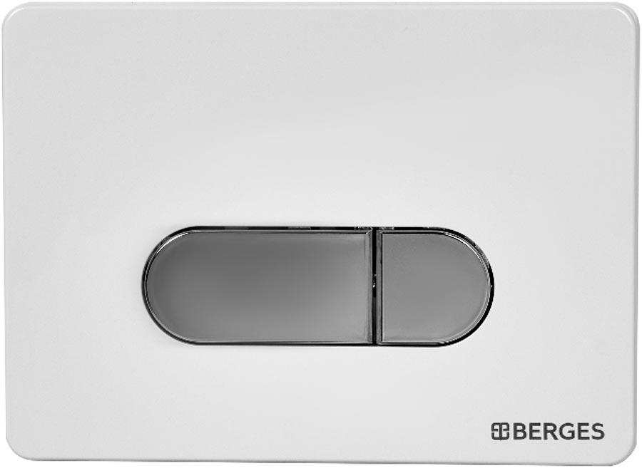 Клавиша для инсталляции, двухрежимная, цв. белый/хром ZZ