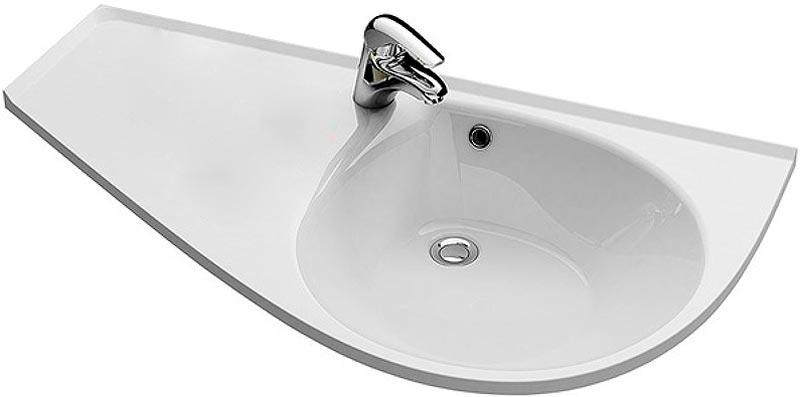 Умывальник AVOCADO Левый белый с отвеpстием ZZ