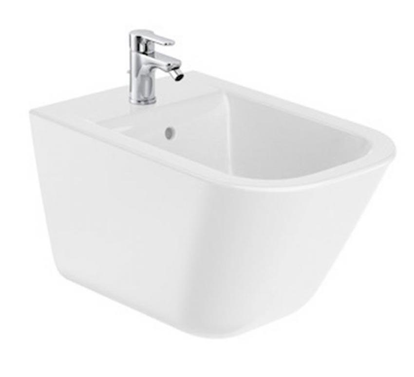 Подвесное биде Gap 350*540*400 мм, со скрытыми креплениями, БЕЗ крышки-сидения, цвет белый ZZ