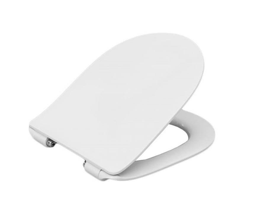 Крышка-сиденье с микролифтом, для унитаза LEON, белая, крепеж хром в компл. ZZ