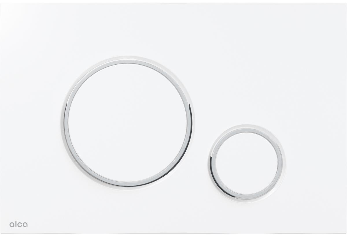 Клавиша двойного смыва M770 для инсталляции, цвет белый/хром ZZ