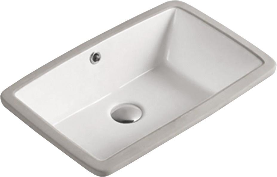 Раковина встраиваемая снизу SantiLine SL-3004, 55x40 см, цв.белый, ZZ