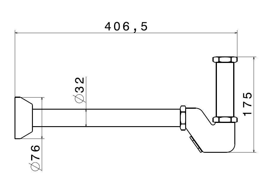 Сифон для раковины с декоративной накладкой, титановый атласный ZZ