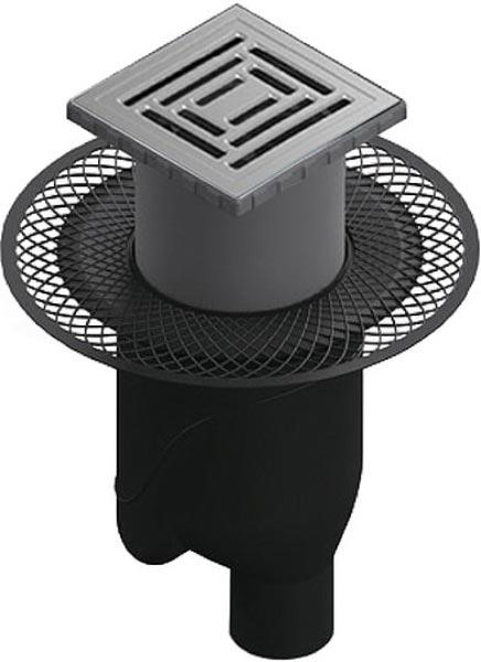 Душевой трап Berges Wasserhaus Platz Uno 15x15 см ZZ