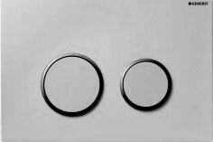 Клавиша двойного смыва "Sigma 20" (рамка хром глянц., кольца хром мат., клавиши хром глянц.) пластик XX