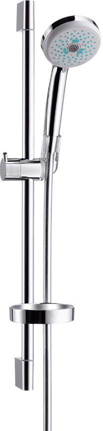 Душевая стойка h 65см, лейка, шланг 1,6м, мыльница,  в компл., (цв.хром), Croma 100