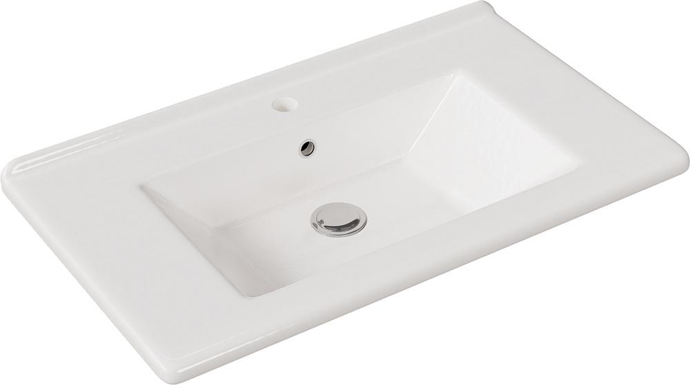 Раковина накладная (мебельная) STWORKI 80, 80x46 см, отверстие под см-ль, цв. белый, ZZ