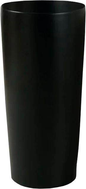 Раковина напольная 41x41х85 см, БЕЗ отверстий под см-ль, цв. черный матовый ZZ