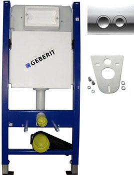 Инсталляция для подвесн.унитаза, клавиша двойной смыв Delta 21 хром, крепеж и звукоиз.в компл. XX