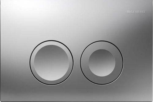 Клавиша двойного смыва "Delta21" для инсталляции арт.458.160.00.1 и 457.570.00.1, цвет матовый хром ZZ