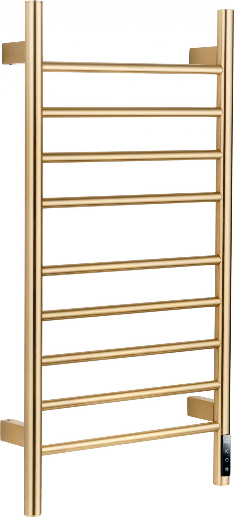 Полотенцесушитель 450xh904мм, электрический 120Вт, (цв.брашированное золото), Bonn ZZ