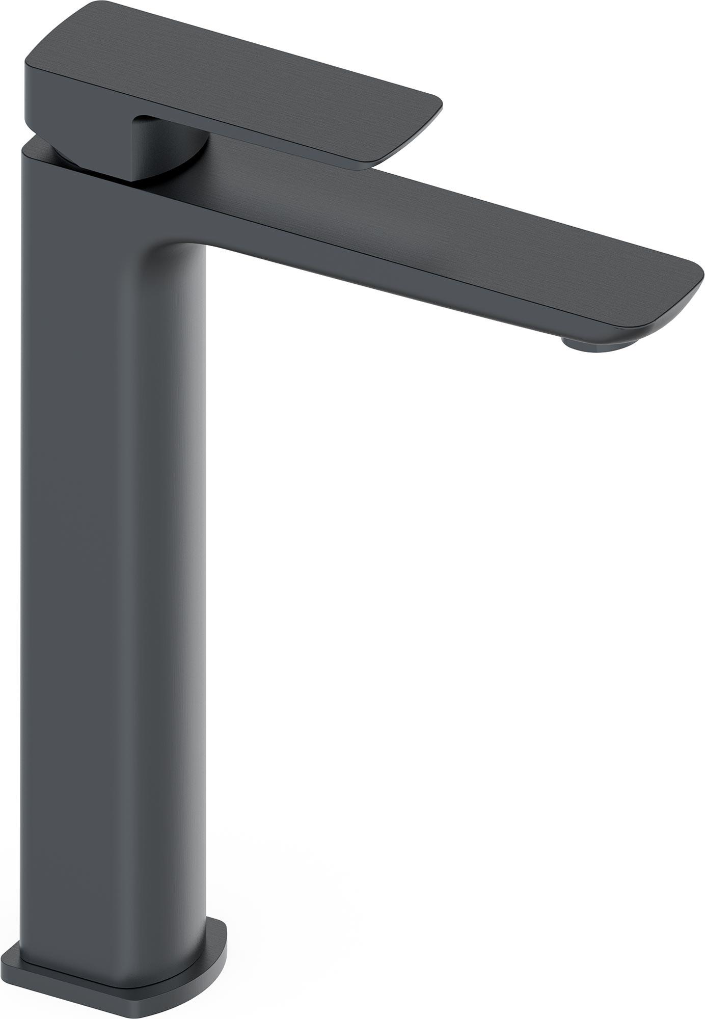 Смеситель для раковины, Высокий, без д/к, (цв.оружейный металл), D-LINE ZZ