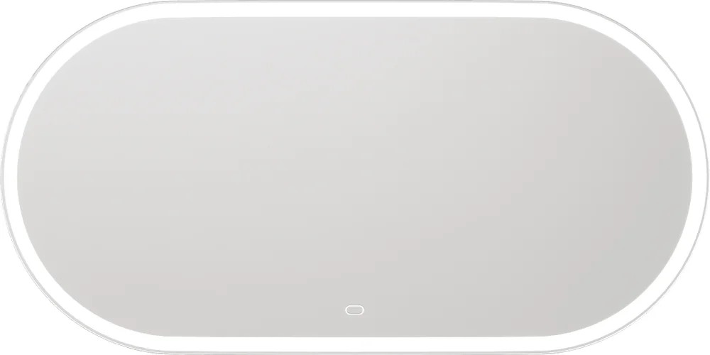 Зеркало STWORKI Мальмё 100x50 см с подсветкой, сенсор на зеркале, овальное, ZZ