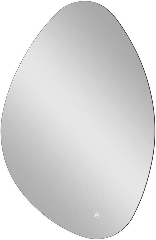 Зеркало, каплеобразная форма,70х100 см, LED-подсветка, холодный свет 6000K, ореольный свет. сенсор кнопка, регулировка яркости, KL