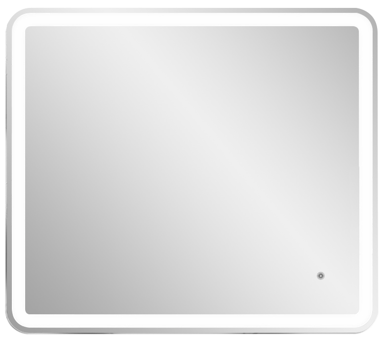 Зеркало КЗСК, 60х80 см, с LED подсветкой, 6000К 9,6 Вт/м, с сенсорным, выключателем, подогревом 25х50 см, универсальное крепление ZZ