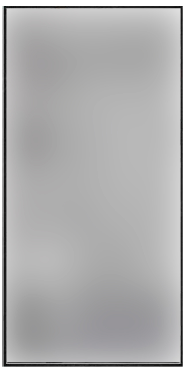 Зеркало КЗСК, 100х50 см, на профиле вертикального крепления, БЕЗ подсветки, ZZ
