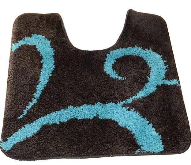 Коврик для туалета 50*50 ORNAMEN, высота ворса 1,2см, подложка латекс XX