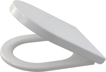 Крышка-сидение A67 для унитаза, с микролифтом, дюропласт, петли хром, быстросъемная, белая ZZ