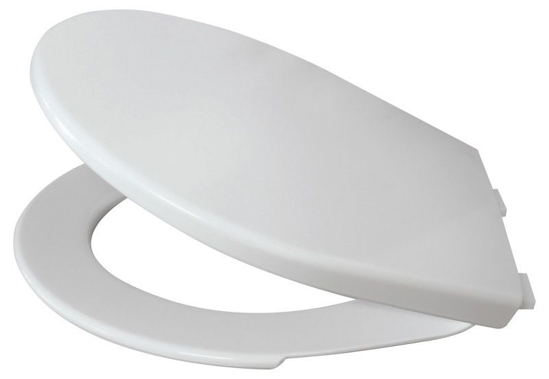 Крышка-сидение A60 для унитаза, полипропилен, антибактер., белая ZZ