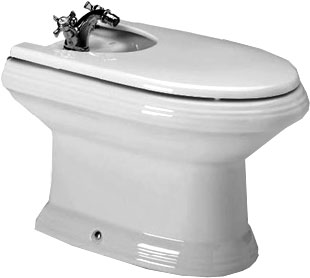 Крышка для биде AMERICA, белая, крепеж в компл. XX