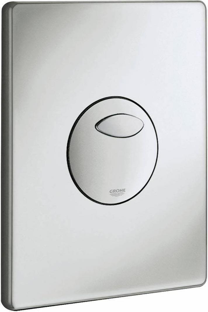 Накладная панель Skate, 2 объема смыва, матовый хром, ZZ