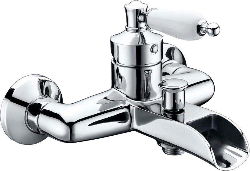 Смеситель для ванны, однорычажный,  без душевого гарнитура, хром