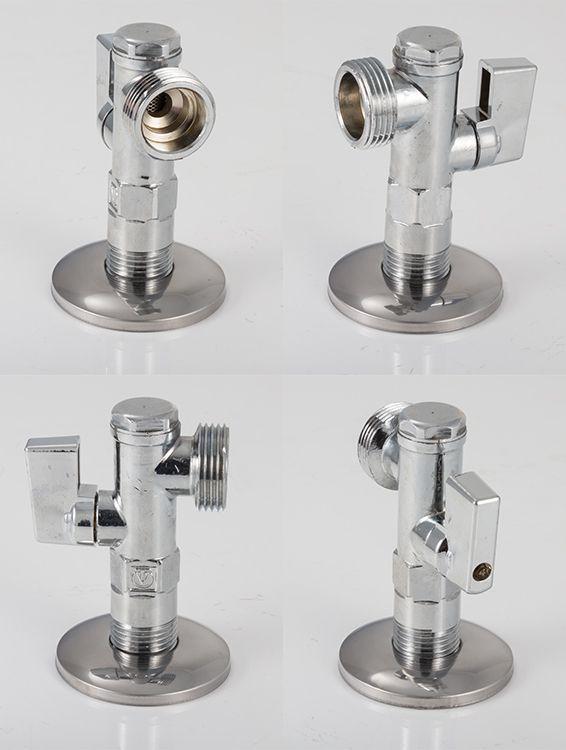 Кран-перекрытия для подключ. стир.маш. 1/2"х1/2" +чашка