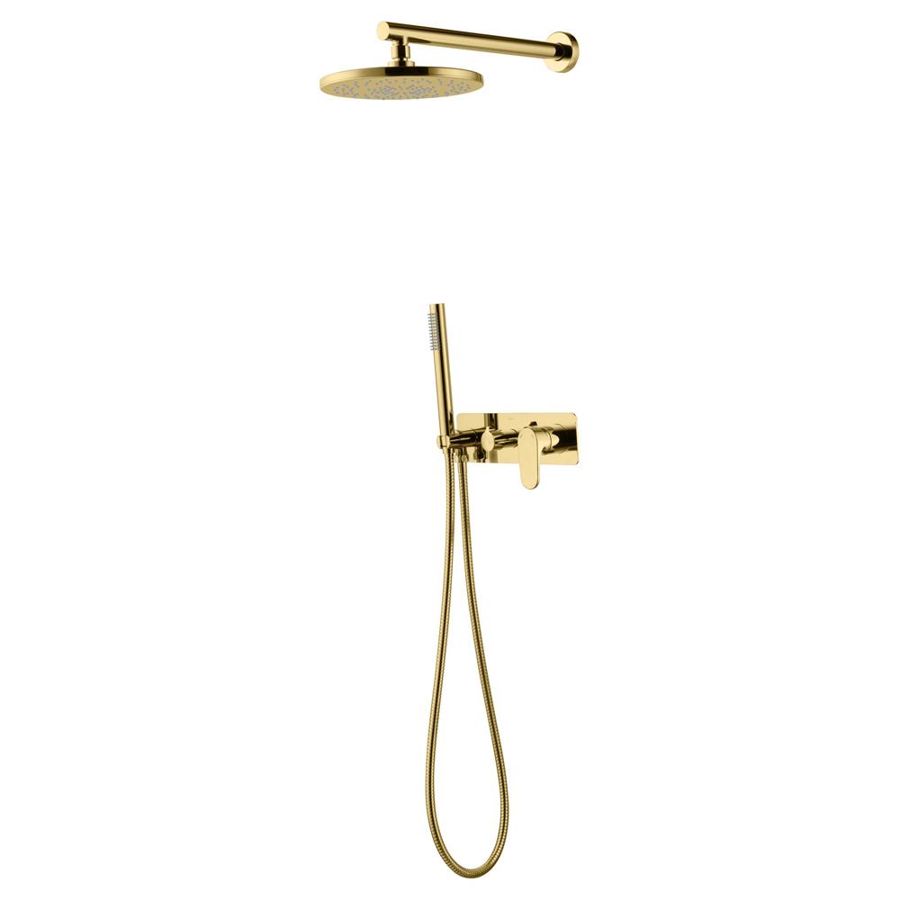 Душевой комплект Boheme Spectre 454-G С ВНУТРЕННЕЙ ЧАСТЬЮ (смеситель/душ гарнитур / верхний душ /держатель), золото, ZZ
