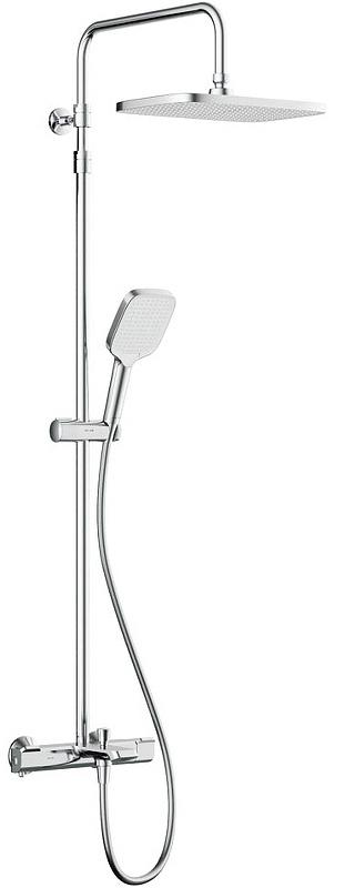 Душевая стойка Func для душа с термостатом, верхний душ, ручной душ, хром ZZ