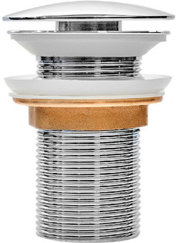 Донный клапан clic-clac для раковин без перелива, цв.хром