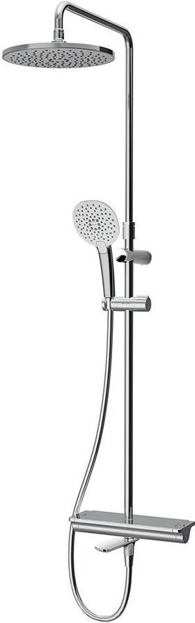 Душевой набор Spirit V2.0 (смеситель д/ванны/душа с термостатом, верхн. душ d 250 мм ), хром, ZZ