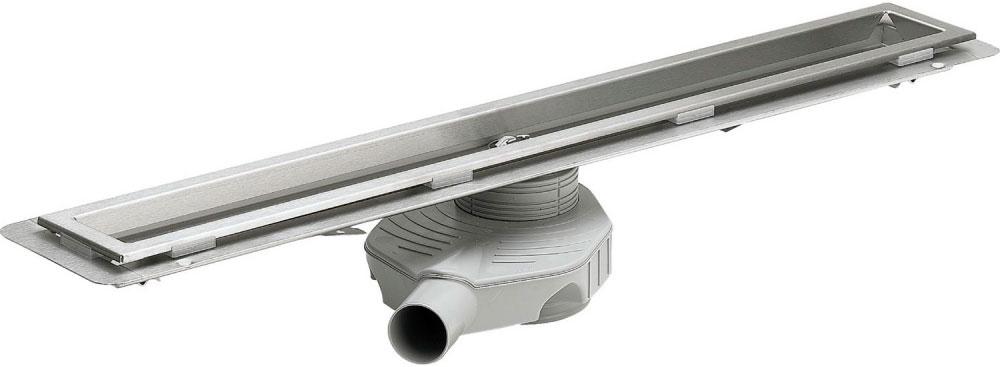 Душевой лоток 800мм, с сифоном, выход вбок DN 50мм, h90/150мм, 0,5-0,7л/с, нерж сталь, (БЕЗ решетки, опор, уплотн.материала, монтажн.клея) Visign ZZ