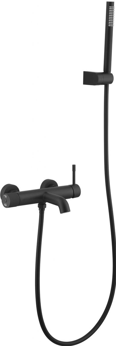Смеситель для ванны с душем 463-B, Uno black. цв.черный, ZZ