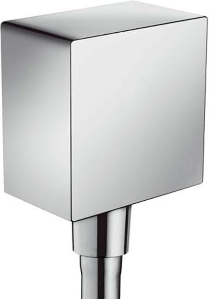 Шланговое подсоединение 1/2, с клапаном обратного потока, (цв.хром), Fixfit Square ZZ