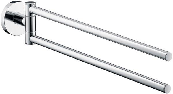 Полотенцедержатель двойной, поворотный 44,5см (цв.хром), Logis ZZ