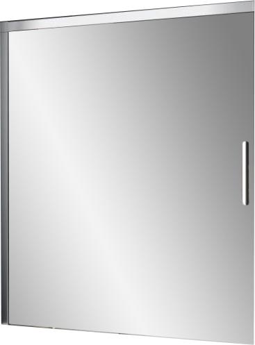 Шторка на ванну с раздвижной дверью и фикс панелью слева H2R 1175-1200х1500 мм, серебро+klar+clean, Nica ZZ