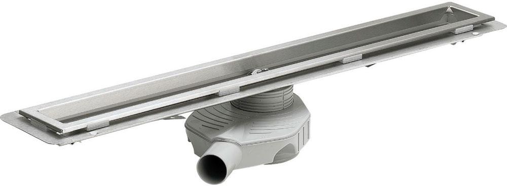 Душевой лоток 1000мм, с сифоном, выход вбок DN 50мм, h90/150мм, 0,5-0,7л/с, нерж сталь, (БЕЗ решетки, опор, уплотн.материала, монтажн.клея) Visign ZZ