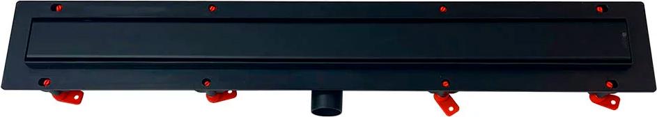 Водоотводящий желоб 550 мм KLASIK, с решеткой под плитку (черная окантовка) ZZ