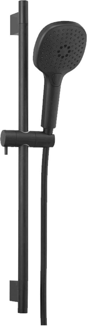 Душевой набор:штанга, лейка,шланг, цвет черный