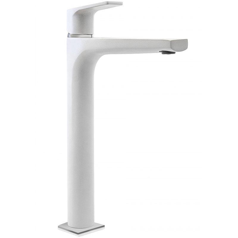 Смеситель для раковины высокий, цвет белый, ZZ