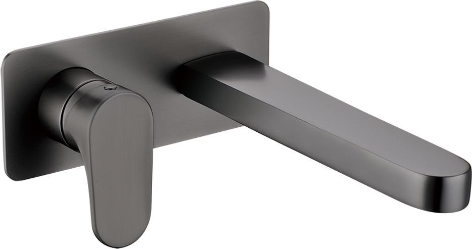 Смеситель для умывальника из стены SPECTRE Gunmetal  ZZ