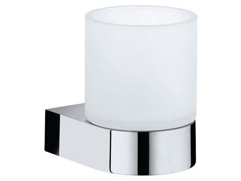 Стакан настенный (стекло мат, держатель цв.хром) Edition 300 ZZ