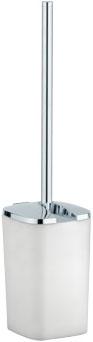 Ёрш настенный д/унитаза (держатель цв. хром / колба непрозрачный пластик) (запасн. щётка в компл.), Edition Palais XX