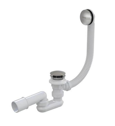 Слив-перелив для ванны Click Clack, хром