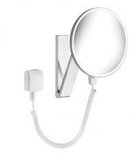 Зеркало косметич.212х212мм, круг., на кронштейне с шарниром, с подсветкой 1х4,5Вт, увелич х5, провод, выключатель, iLook move ZZ